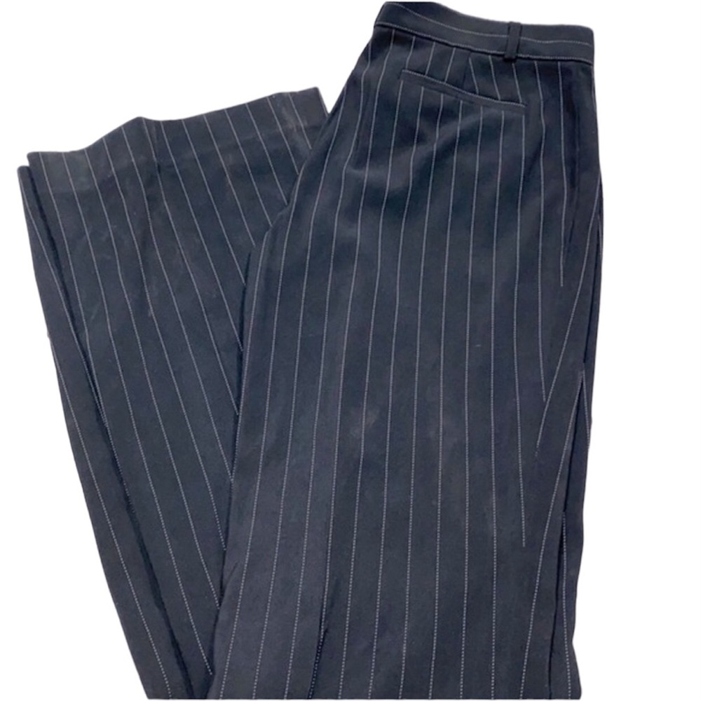 Women’s Navy Pinstripe Dress Pants